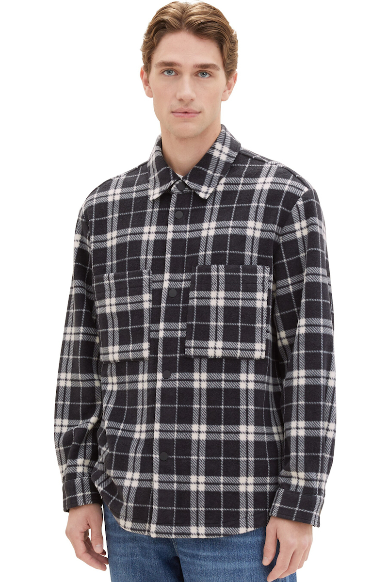 20240117121758_tom_tailor_andriko_poukamiso_overshirt_makrymaniko_fanelenio_karo_mayro_kai_leyko_1041090_32685